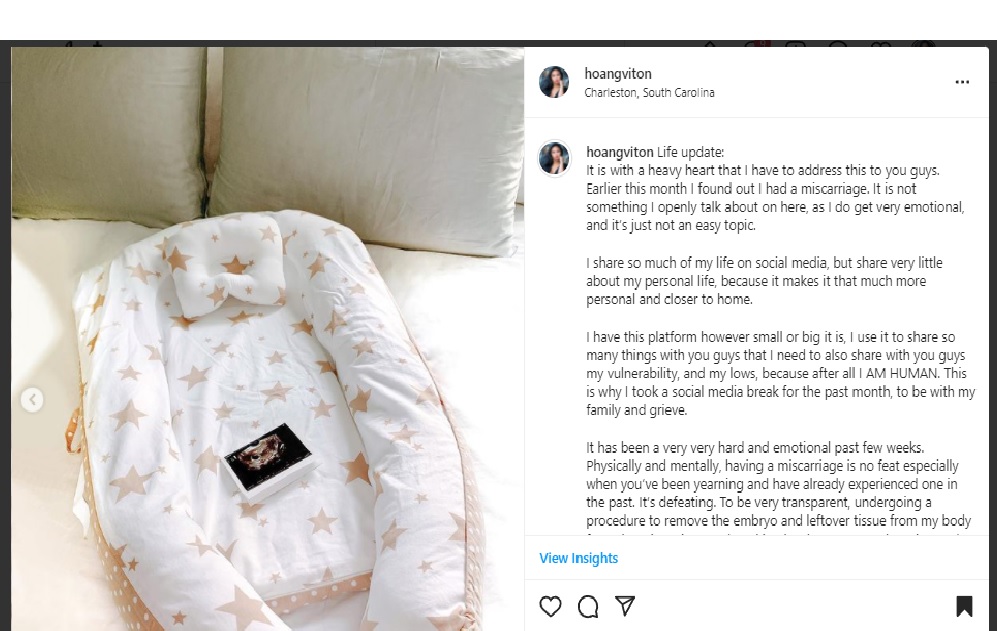 Instagram Post Miscarriage